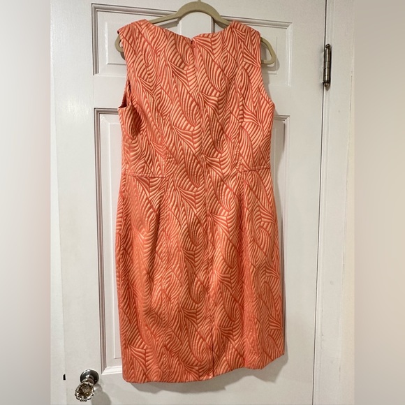 NWT Calvin Klein Textured Dress - Coral - Picture 4 of 4